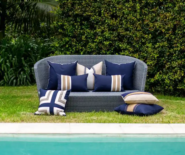 Outdoor Nautical Charlie Lounge Cushion