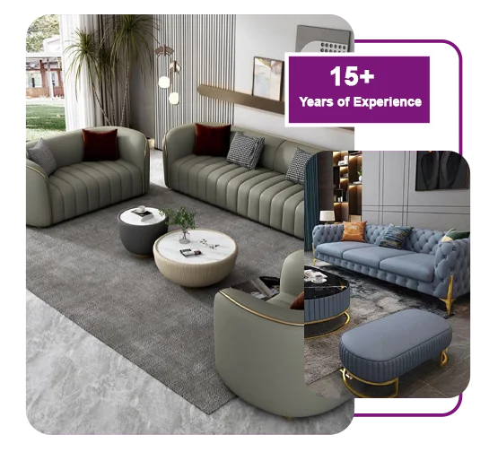 Luxury design sofa upholstery service