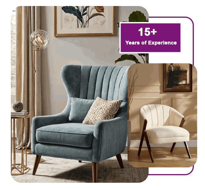 Chairs with premium upholstery fabrics