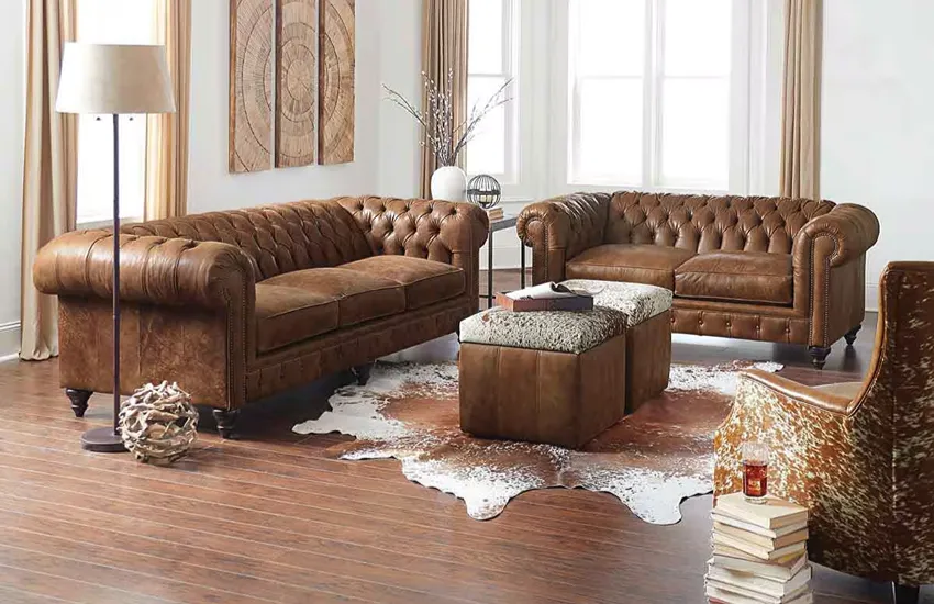 Leather Upholstery For home sofa