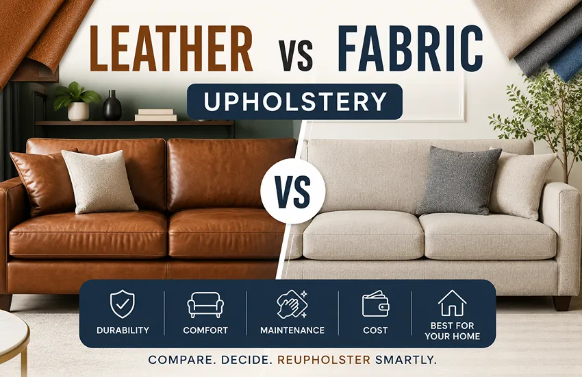 Leather vs Fabric Upholstery