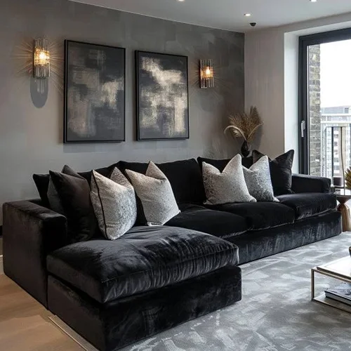 Chenille Fabric Sofa Upholstery