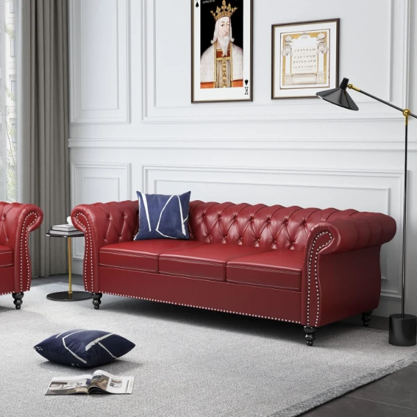 Chesterfield Leather Sofa Upholstery