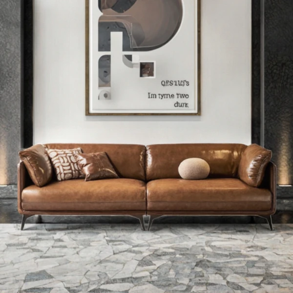 Genuine Leather Sofa Upholstery