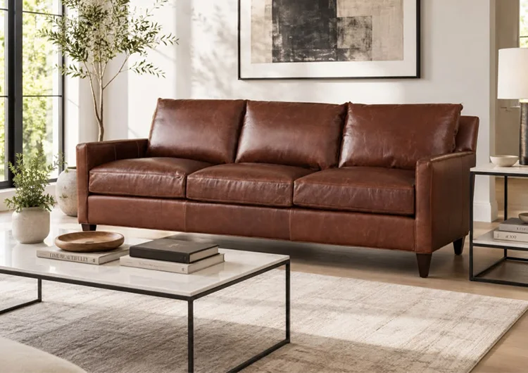 Leather 3 seater Sofa upholstery