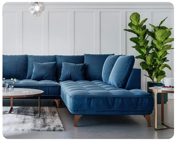 Luxury corner sofa upholstery Dubai