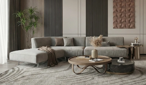 Modern design sofa with fabric upholstery Dubai
