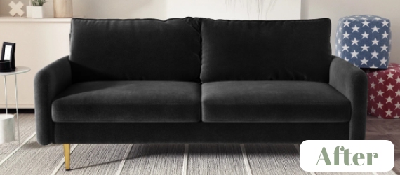 Sofa After Reupholstery