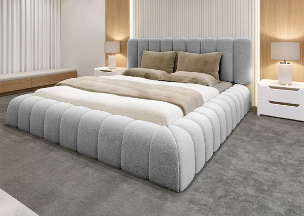 Fabric Upholsterd bed for Dubai Villa