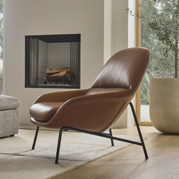 Leather Lounge Chair UPholstery