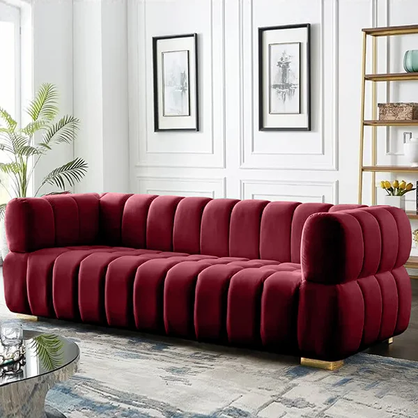 Modern design velvet upholstery fabric