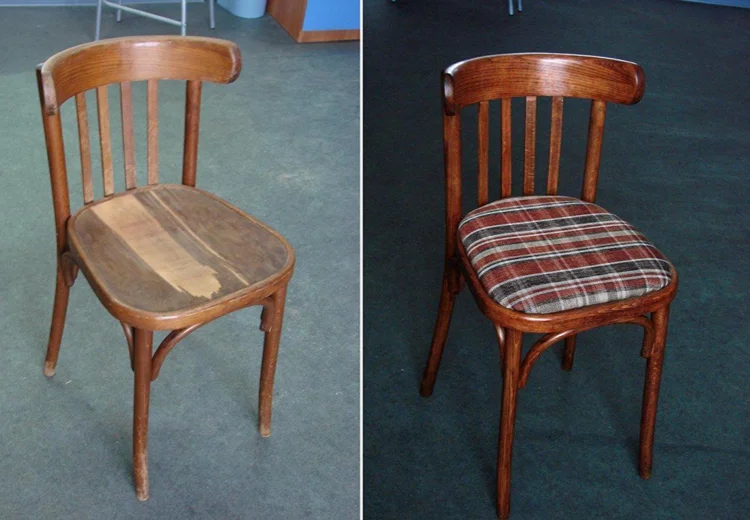Chair cushion replacement and polish