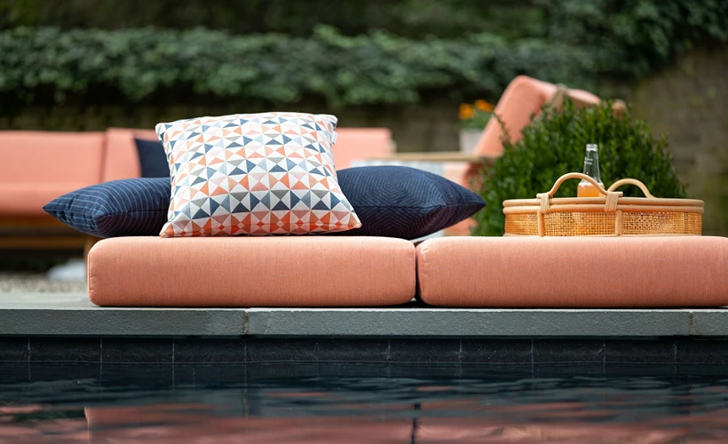 Outdoor Floor Cushions with sunbrella fabric